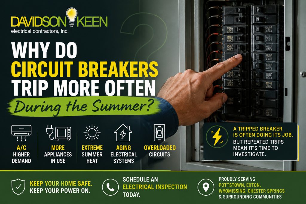 why do circuit breakers trip more often in the summer